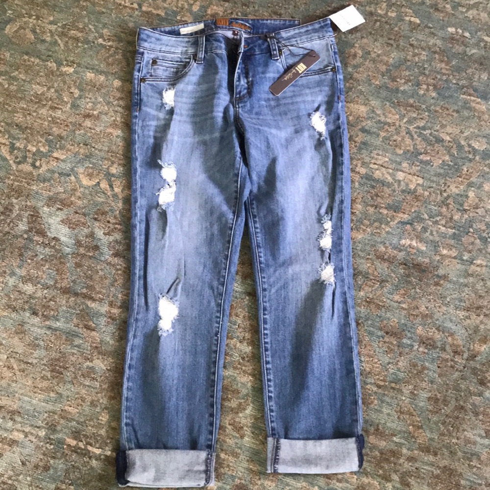 Distressed jeans